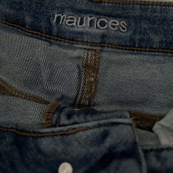 Maurices Distressed Denim Skirt - Picture 3 of 5